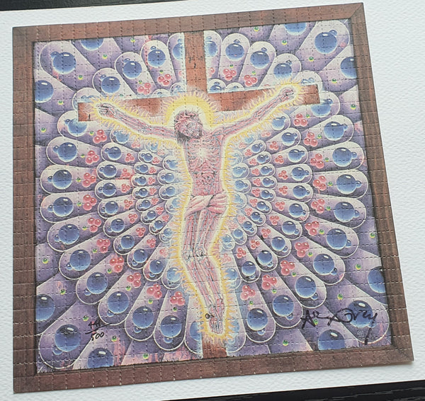 Purple Jesus 'Easter Sunder' By Alex Grey Signed #441 of 500 - Blotter Store