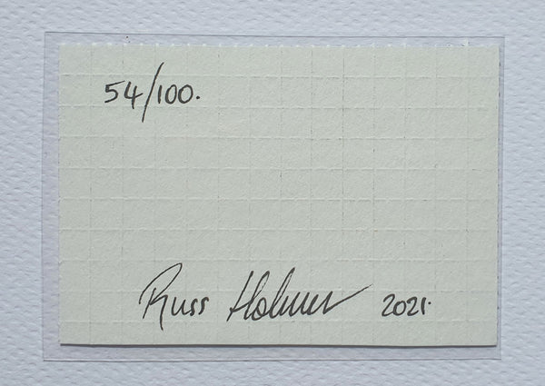 Rick Sanchez Blotter Art by Russ Holmes Signed / Numbered - Blotter Store