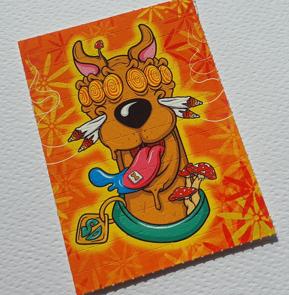 Scooby-Doo Blotter Art by Russ Holmes Signed / Numbered - Blotter Store