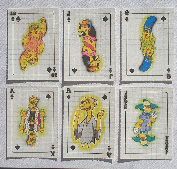 Simpsons Royal Flush Blotter Art Full Set #25/25 - Blotter Store