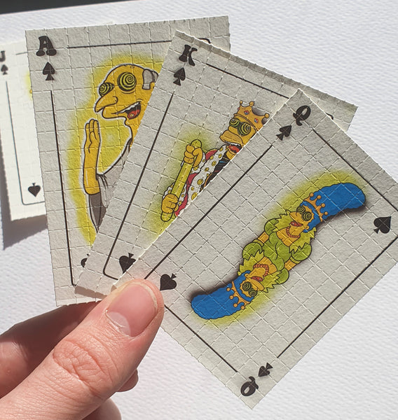Simpsons Royal Flush Blotter Art Full Set #25/25 - Blotter Store