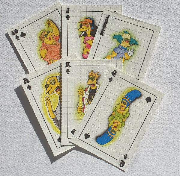 Simpsons Royal Flush Blotter Art Full Set #25/25 - Blotter Store