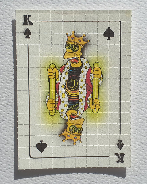 Simpsons Royal Flush Blotter Art Full Set #25/25 - Blotter Store