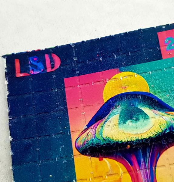 Strange Mushroom Mini Blotter Art - Blotter Store