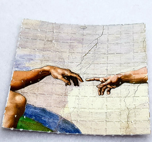 The Creation of Adam Mini Blotter Art - Blotter Store