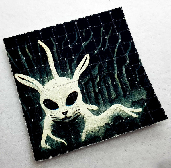 White Rabbit Conspiracy Mini Blotter Art - Blotter Store