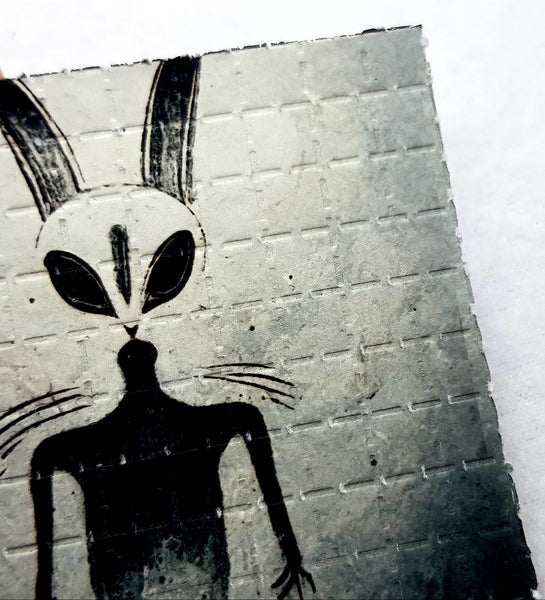 White Rabbit History Mini Blotter Art - Blotter Store