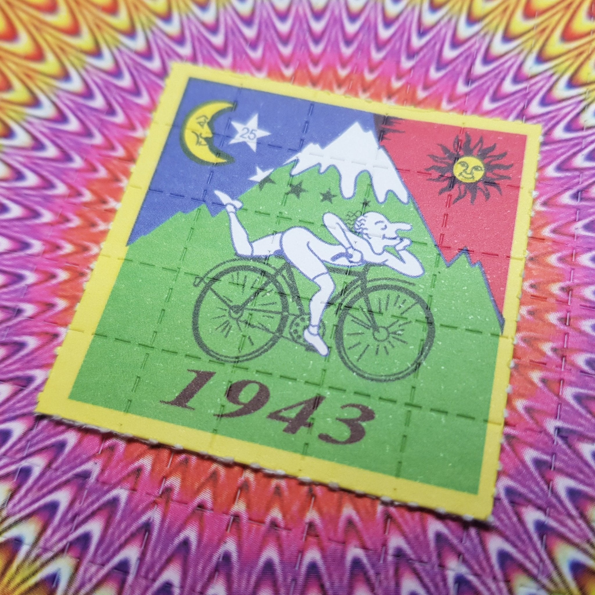 Bicycle Day 5x5 (25 tab sheet) - Blotter Store