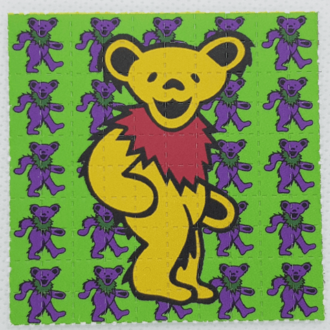 Grateful Dead Bears Mixed 100 Tab Sheet - 5 Different Colors - Blotter Store