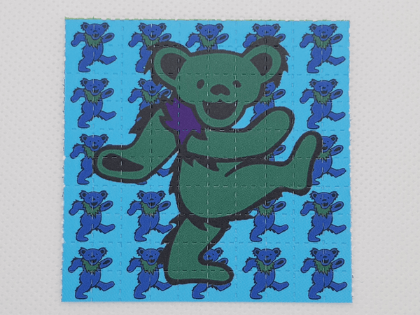 Grateful Dead Bears Mixed 100 Tab Sheet - 5 Different Colors - Blotter Store