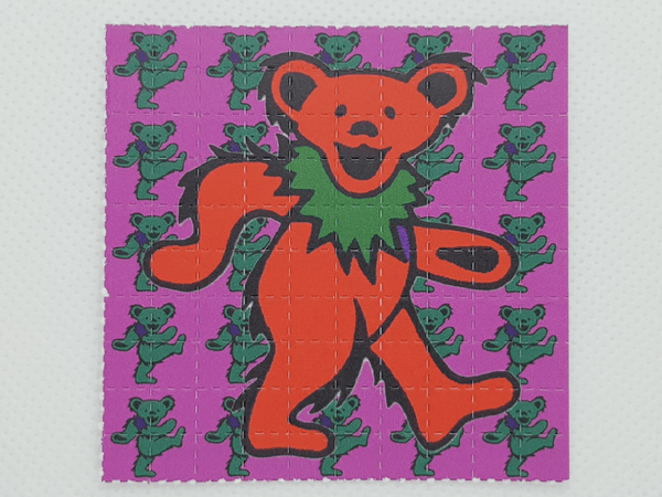 Grateful Dead Bears Mixed 100 Tab Sheet - 5 Different Colors - Blotter Store