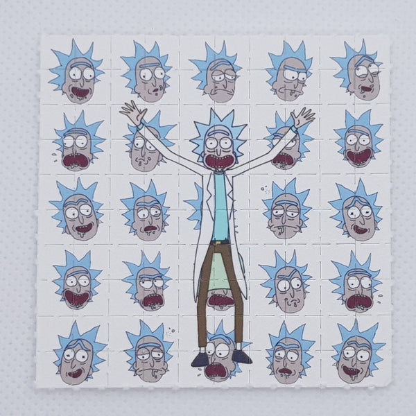 Rick & Morty Blotter Art Set of 4 - Blotter Store