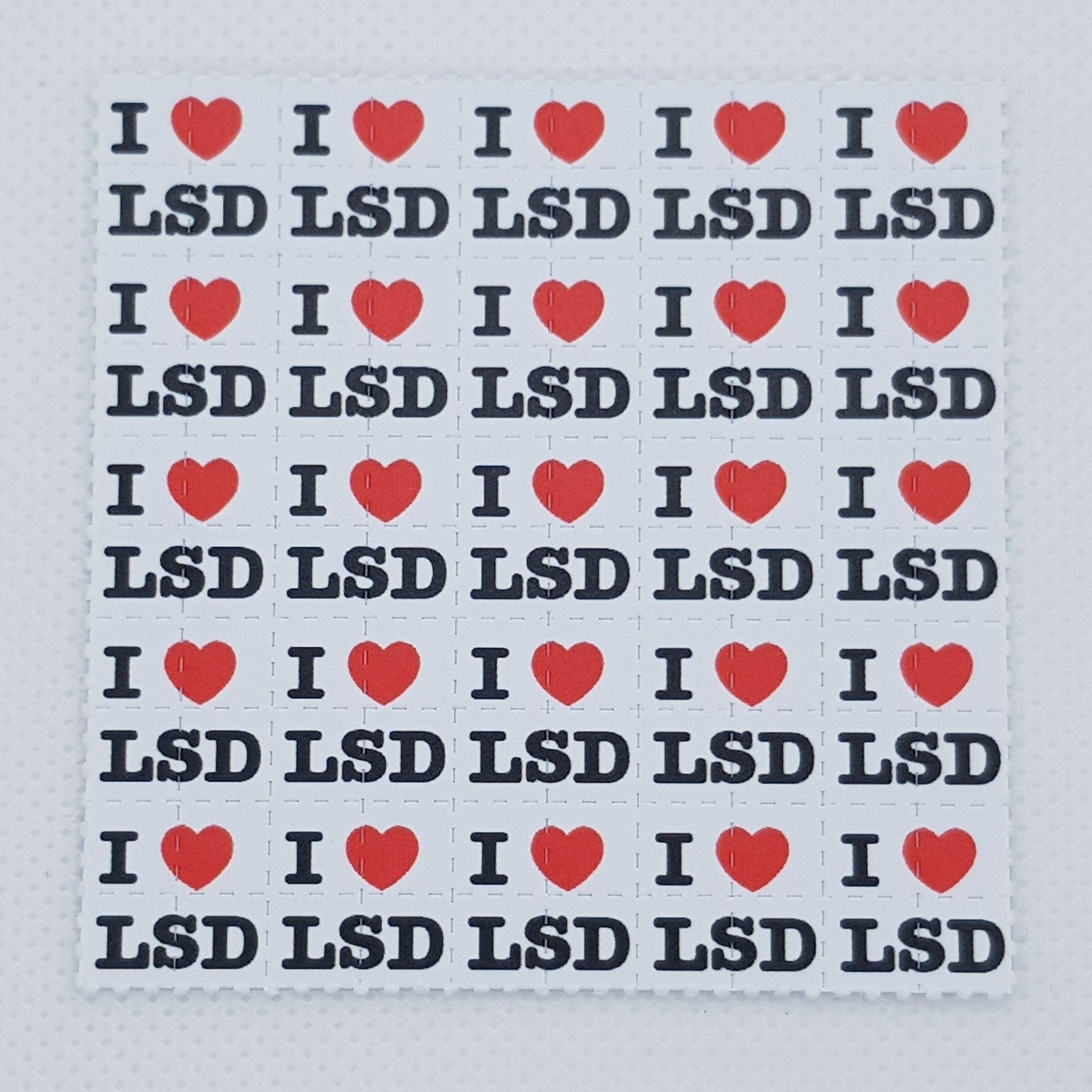 I Love LSD Blotter Art - Blotter Store