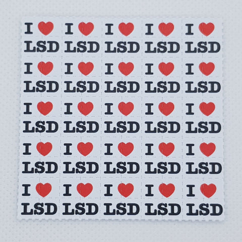 I Love LSD Blotter Art - Blotter Store