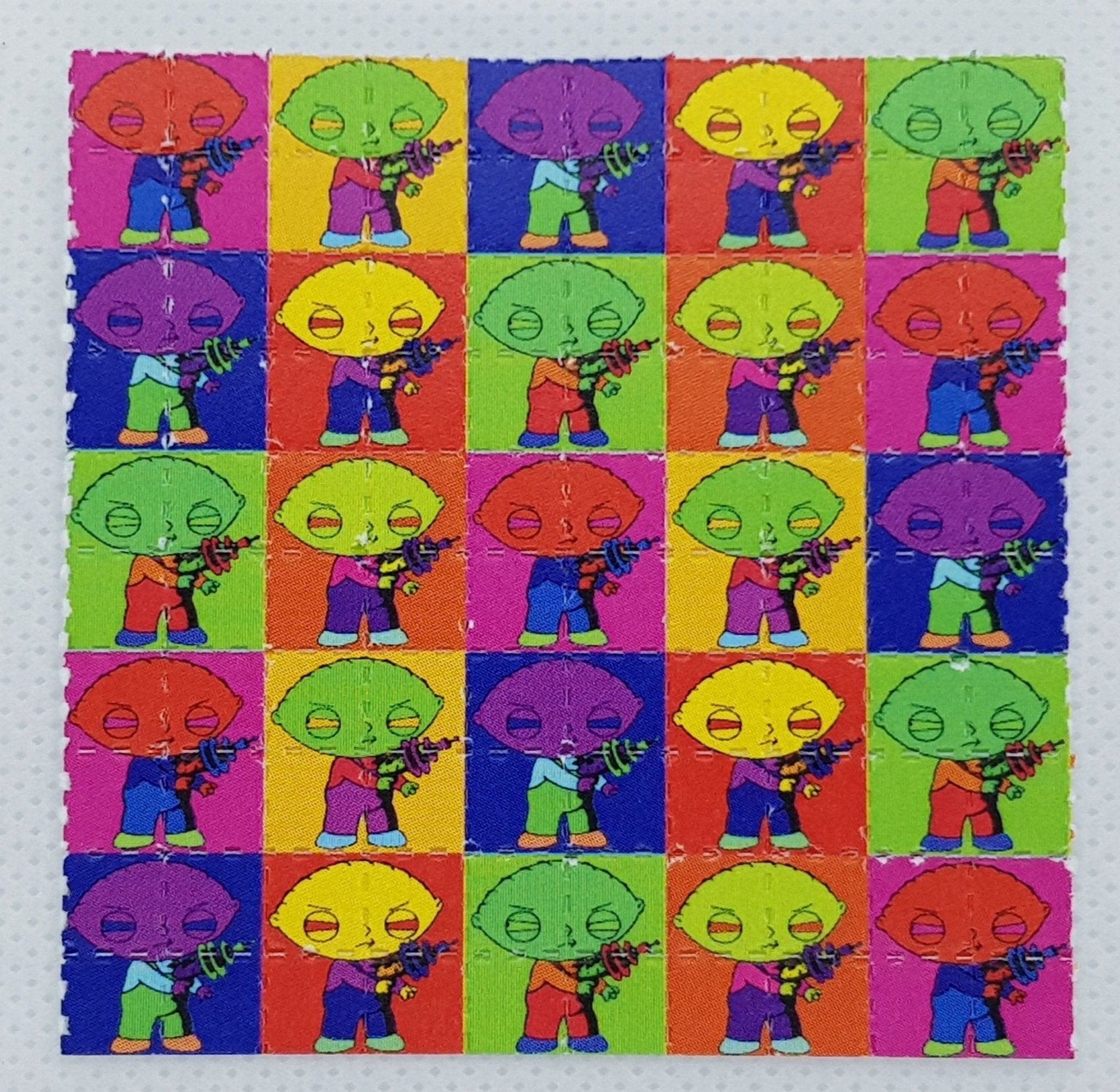 Stewie Griffin Family Guy LSD Blotter Art - Blotter Store