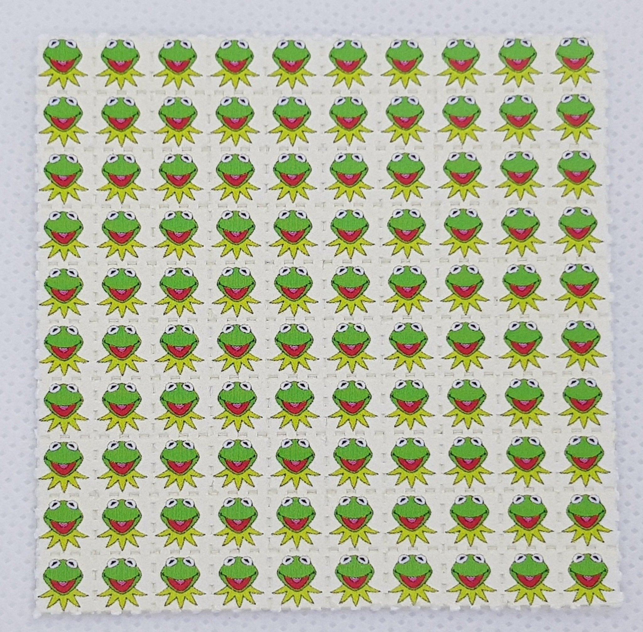 Kermit the Frog LSD Blotter Art Sheet - Blotter Store