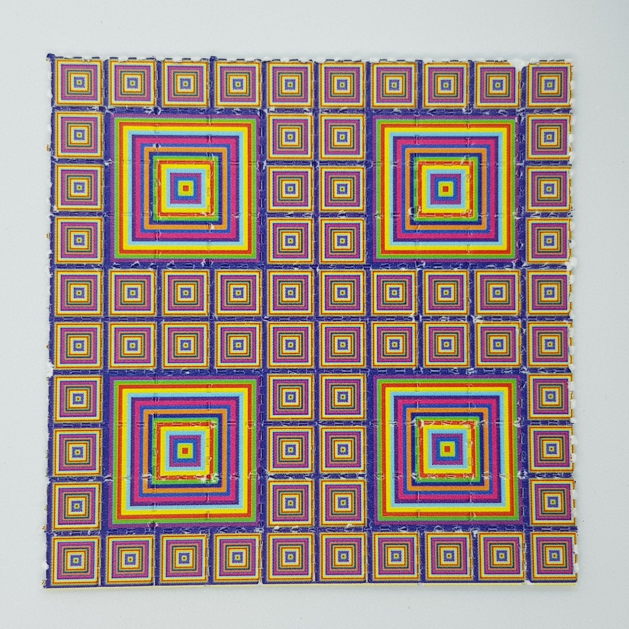 Trippy Squares Blotter Art - Blotter Store