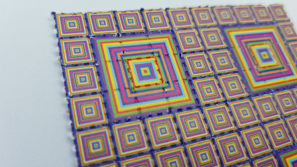 Trippy Squares Blotter Art - Blotter Store