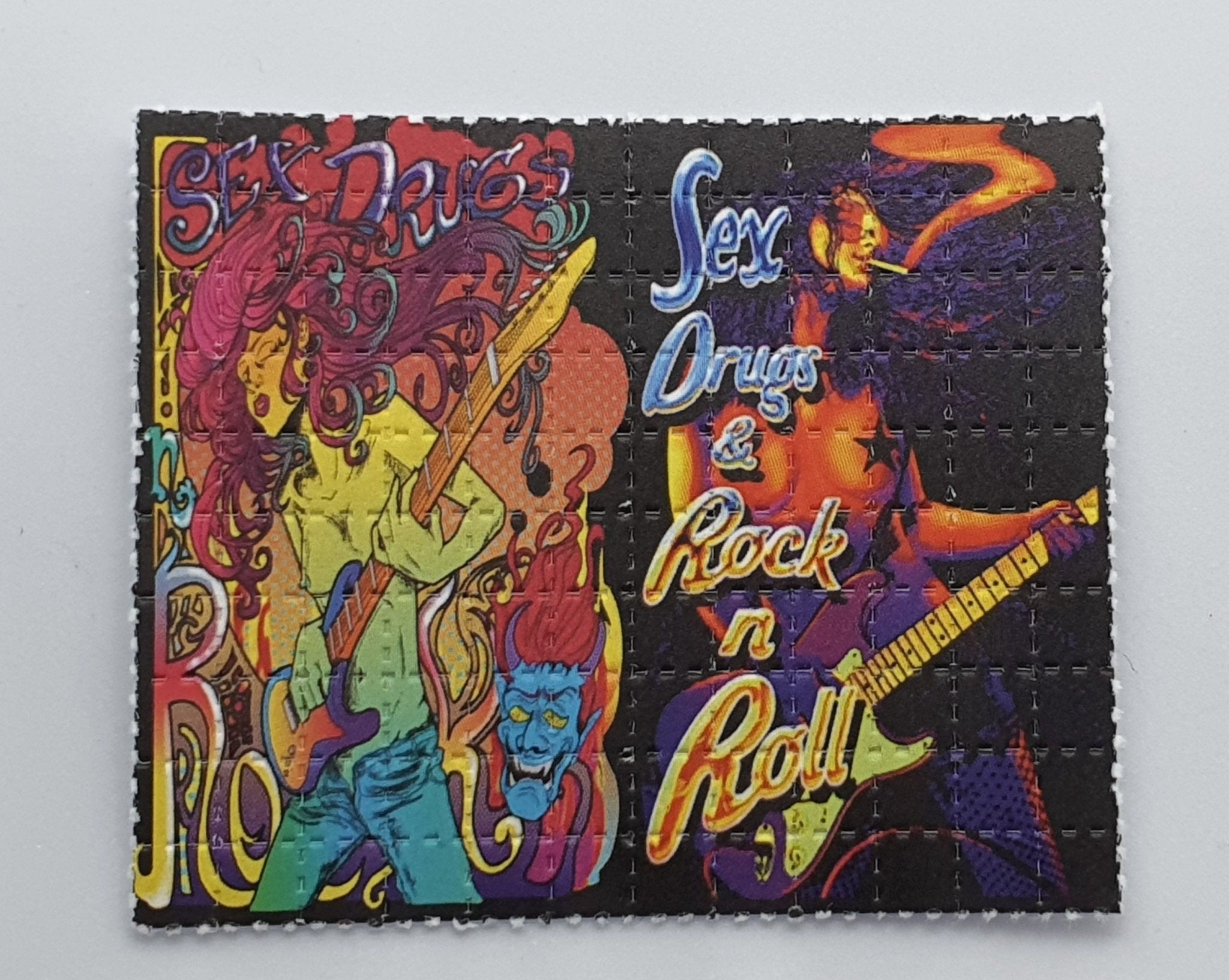 Sex, Drugs, Rock & Roll Blotter Art 120 Tab Sheet - Blotter Store