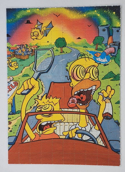 Simpsons Fear & Loathing Blotter Art by Russ Holmes - Blotter Store