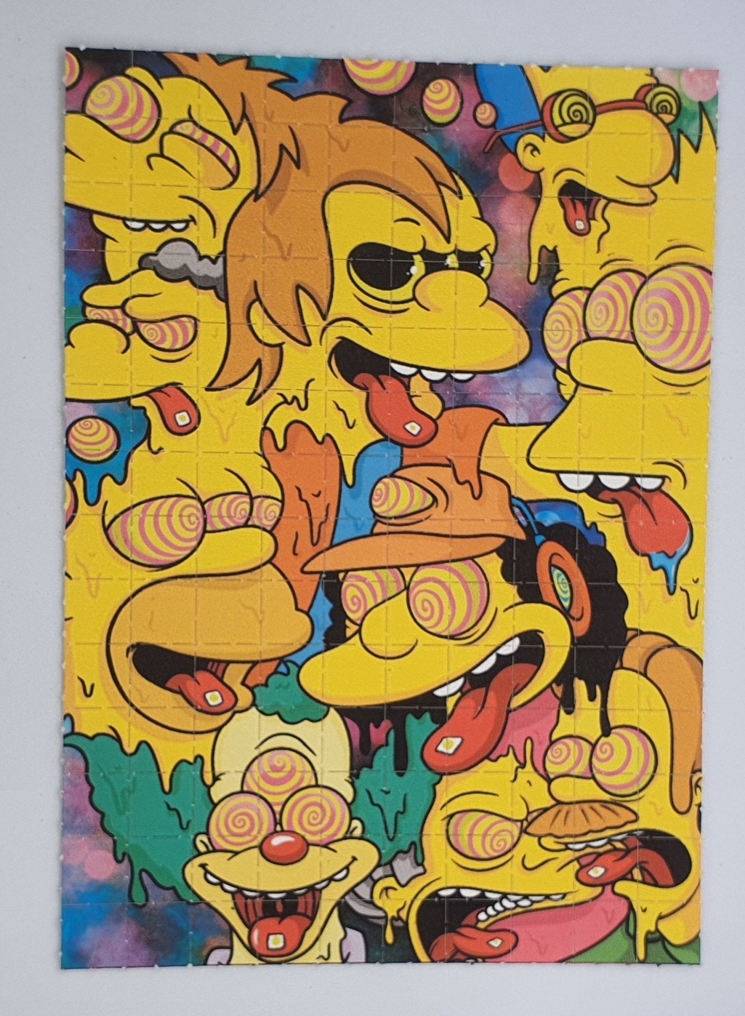 Simpsons Trip Blotter Art by Russ Holmes - Blotter Store