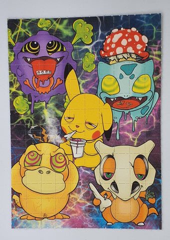 Trippy Pokémon Blotter Art by Russ Holmes - Blotter Store