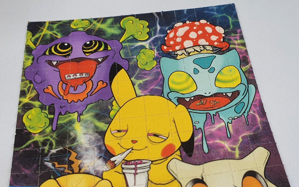 Trippy Pokémon Blotter Art by Russ Holmes - Blotter Store