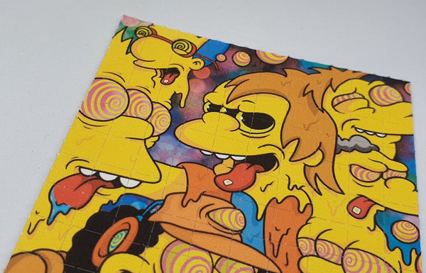 Simpsons Trip Blotter Art by Russ Holmes - Blotter Store