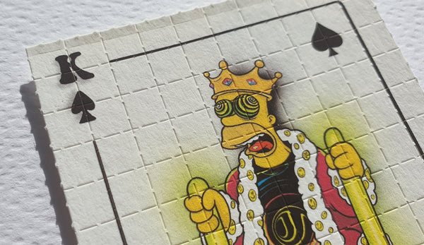 Simpsons Royal Flush Blotter Art Full Set #25/25 - Blotter Store