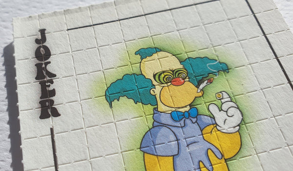 Simpsons Royal Flush Blotter Art Full Set #25/25 - Blotter Store