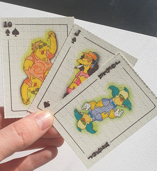 Simpsons Royal Flush Blotter Art Full Set #25/25 - Blotter Store