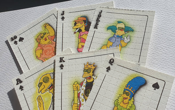 Simpsons Royal Flush Blotter Art Full Set #25/25 - Blotter Store