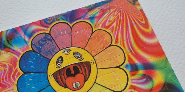 Flower Power Blotter Art by Russ Holmes Signed / Numbered - Blotter Store