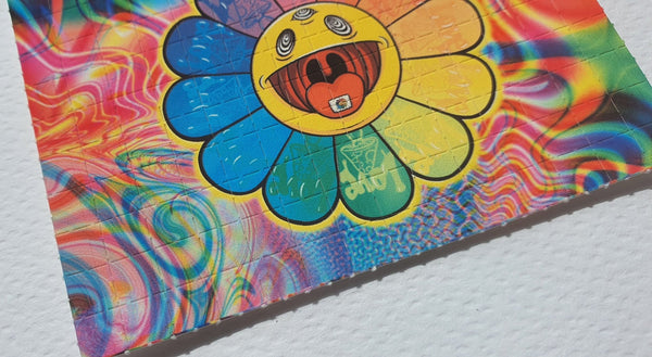 Flower Power Blotter Art by Russ Holmes Signed / Numbered - Blotter Store