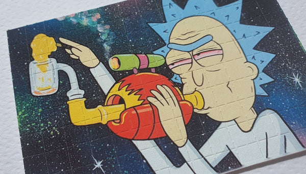 Rick Sanchez Blotter Art by Russ Holmes Signed / Numbered - Blotter Store