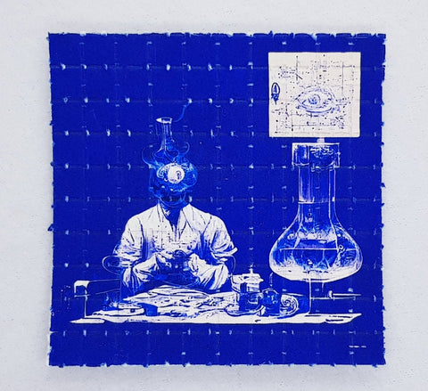 Chemists Blueprints Blotter Art - Blotter Store