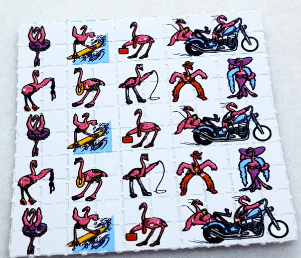 Pink Flamingos Tribute Blotter Art - Blotter Store