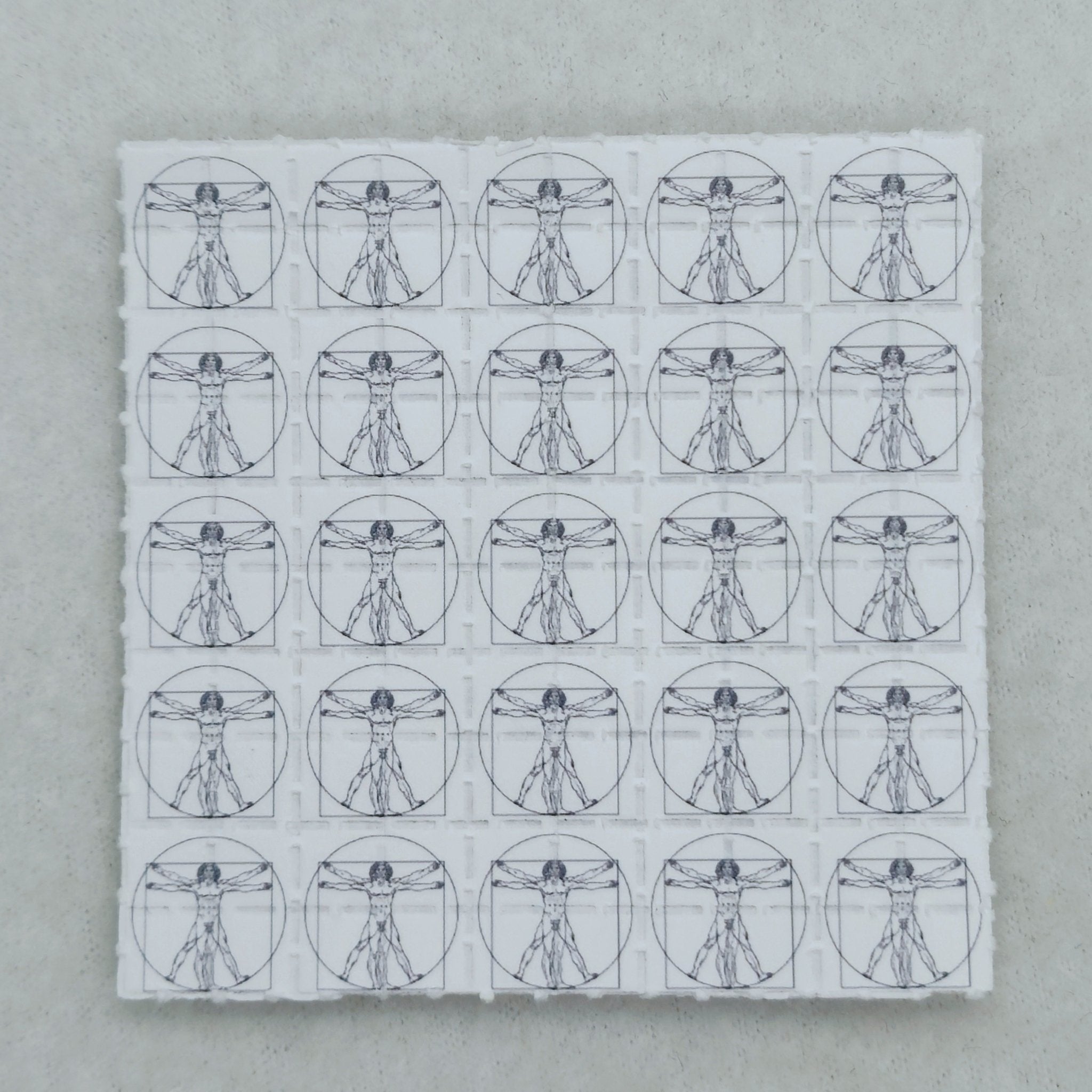 The Vitruvian Man Blotter Art - Blotter Store