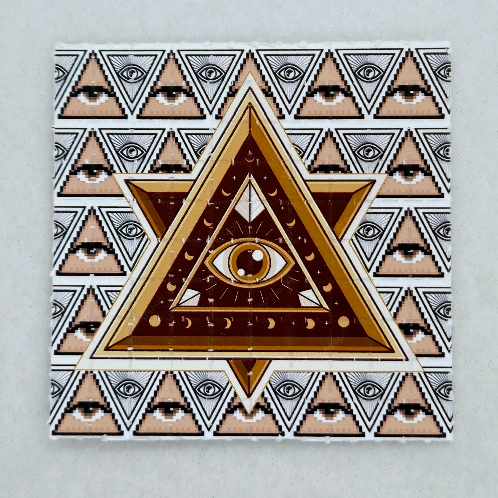 Illuminati Pyramid Blotter Art