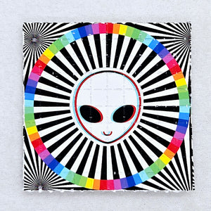 Psychedelic alien blotter art