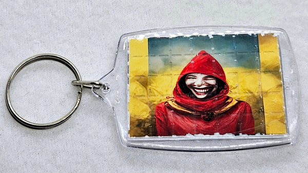 DMT Jester Blotter Art Keyring - Blotter Store