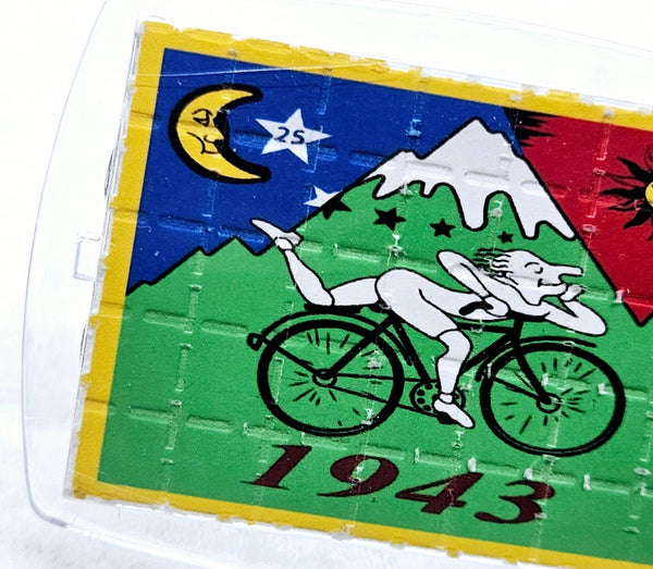 Bicycle Day Blotter Art Keyring - Blotter Store