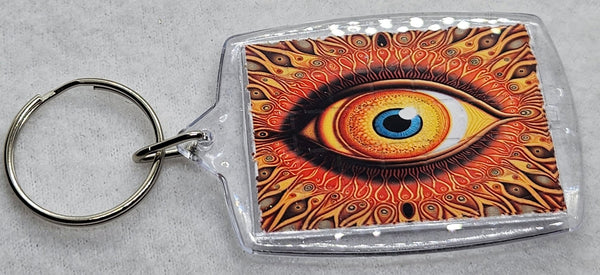 Orange Eye Blotter Art Keyring - Blotter Store