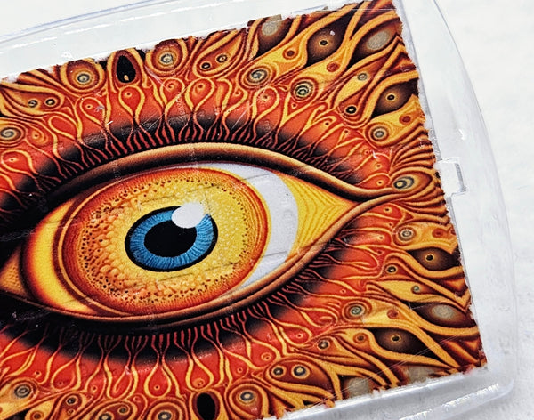 Orange Eye Blotter Art Keyring - Blotter Store