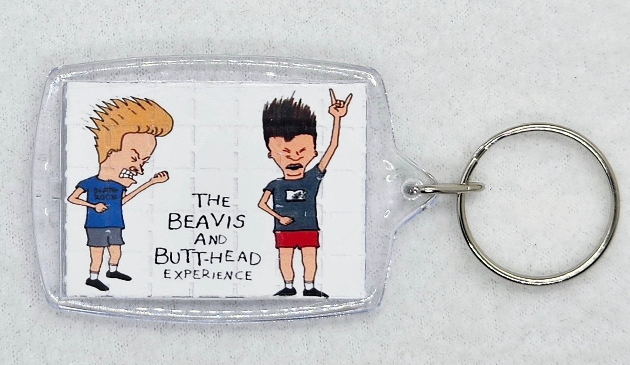 Beavis & Butt - Head Blotter Art Keyring - Blotter Store