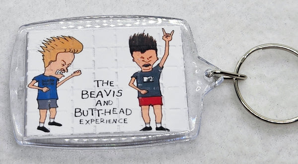 Beavis & Butt - Head Blotter Art Keyring - Blotter Store