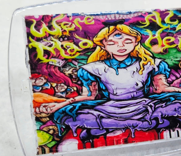 Were All Mad Here Blotter Art Keyring - Blotter Store