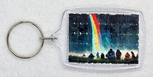 End of the Rainbow Blotter Art Keyring - Blotter Store