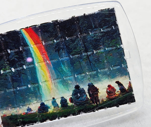 End of the Rainbow Blotter Art Keyring - Blotter Store