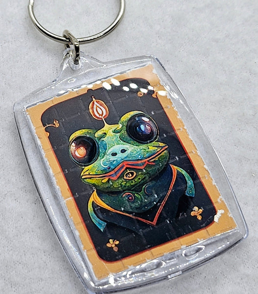 Toad Prince Blotter Art Keyring - Blotter Store